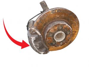 Передний правый тормозной суппорт Mercedes-Benz A6394200583