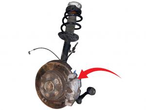 Передний левый тормозной суппорт BMW 34116765881