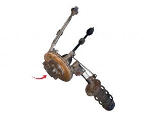 Передний правый тормозной суппорт Opel 95516256